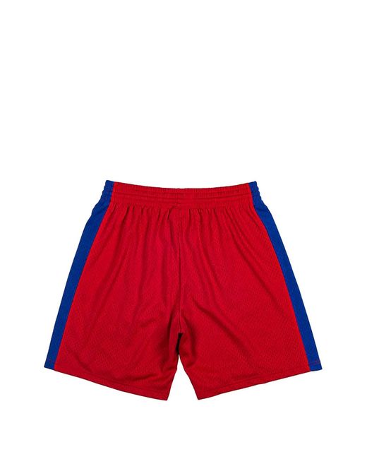 Mitchell & Ness Red Short De Sport X Nba Los Angeles Clippers for men