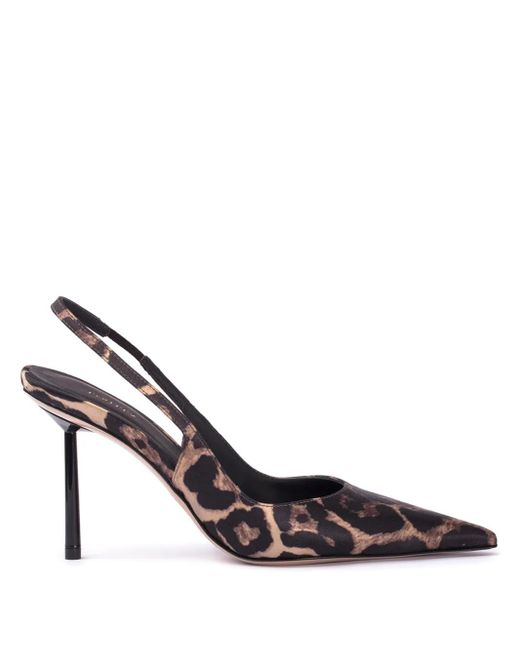 Le Silla Brown Bella 80Mm Slingback Pumps