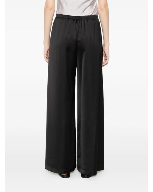 Imperial Black Elasticated Palazzo Pants