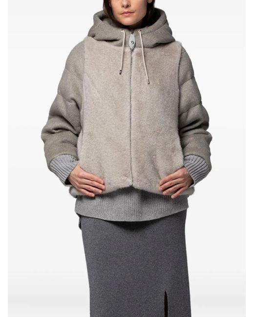 Maxemoi Down Jacket Luxury Deva Down Jacket Charcoal Cotton