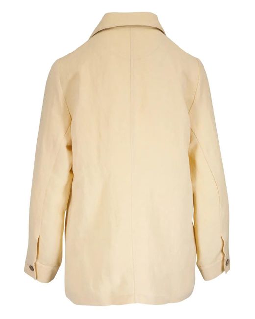 Peter Cohen Natural Button-Up Long-Sleeve Jacket