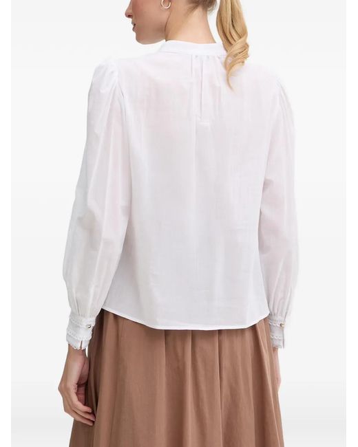 Joop! White Bionda Pleated Blouse