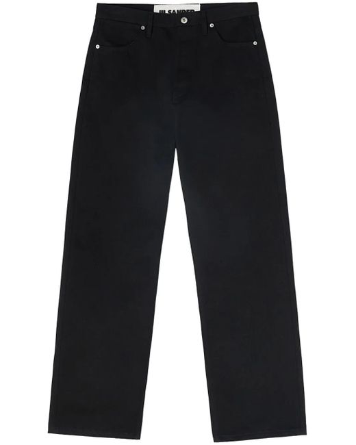 Jil Sander Blue Loose Denim Trousers for men