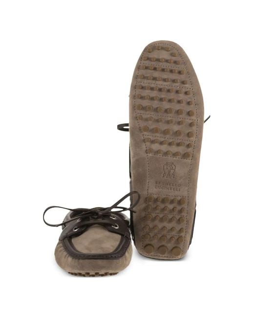 Brunello Cucinelli White Suede Mules