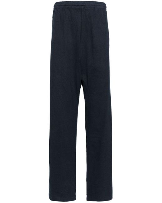 Yeezy Blue Elasticated Cotton Track Pants for men