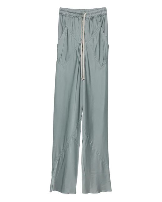Rick Owens Satijnen Broek Met Trekkoord in het Green