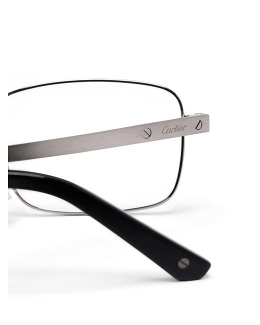 Cartier Natural Rectangle-Frame Glasses