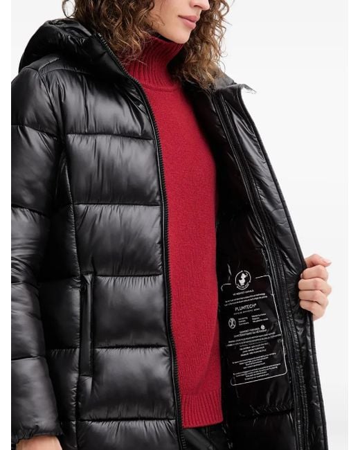 Save The Duck Black Hooded Padded Jacket