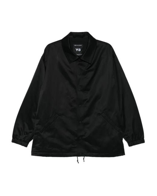 Y-3 Zipped Jacket With Press Stud Closure in Black für Herren