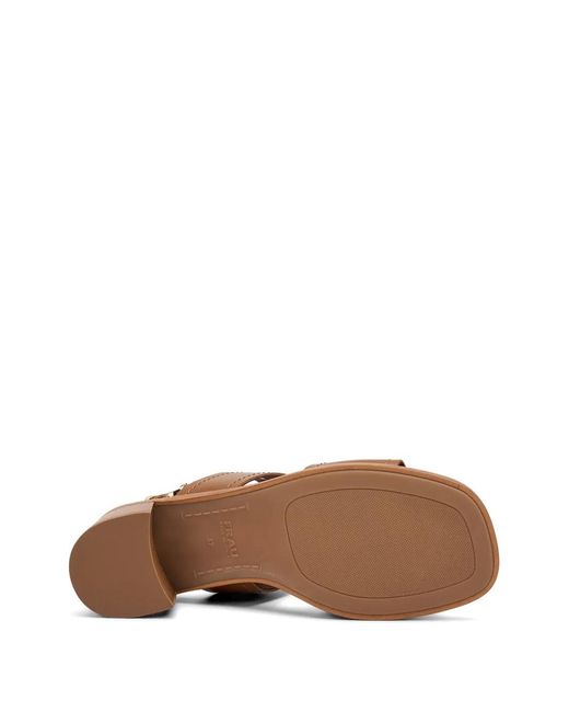 Frau Brown Block-Heel Sandals