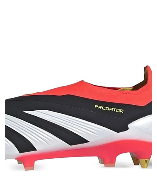 Adidas White Predator Elite Laceless Sneakers for men