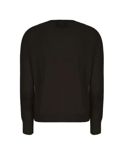 Vanisé Black V-Neck Cashmere Sweater