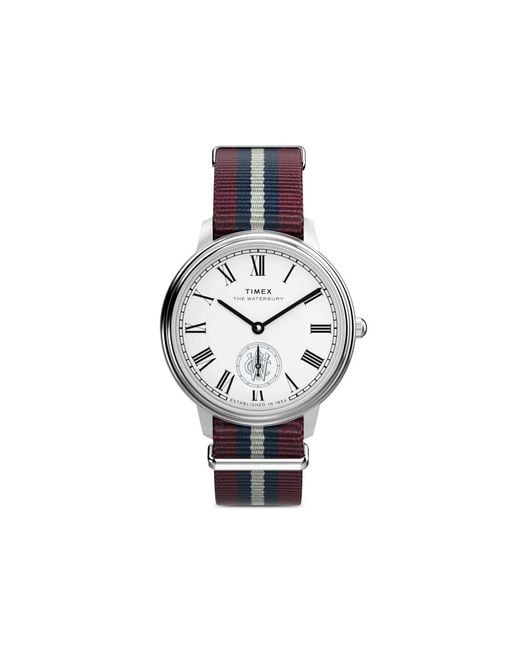 Timex White Waterbury 38Mm for men