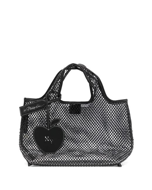 3.1 Phillip Lim Black Mini Mesh Market Tote Bag