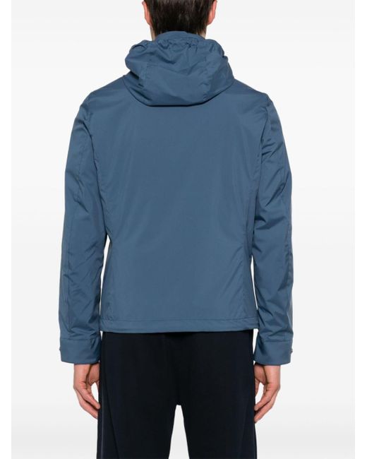 Moorer Blue Duccio-skt Hooded Jacket for men