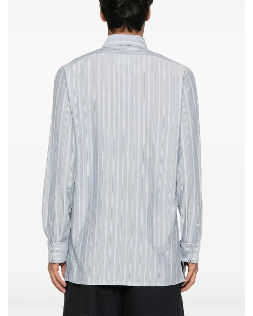 Maison Margiela White Waxed Faille Cargo Trousers for men