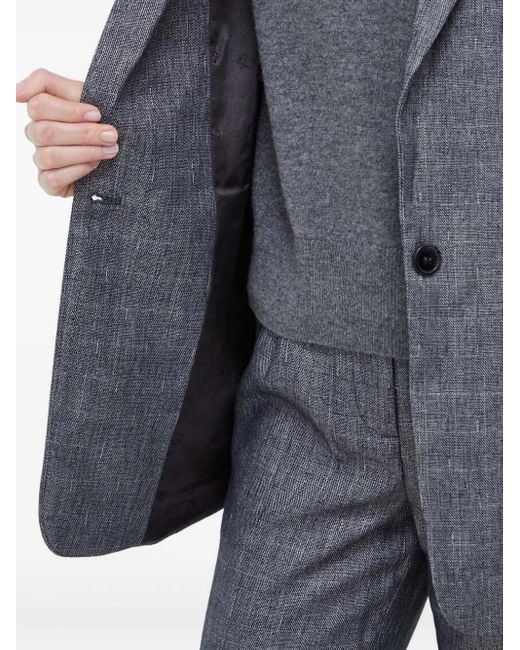 Bruuns Bazaar Blazer Met Enkele Knoop in het Gray