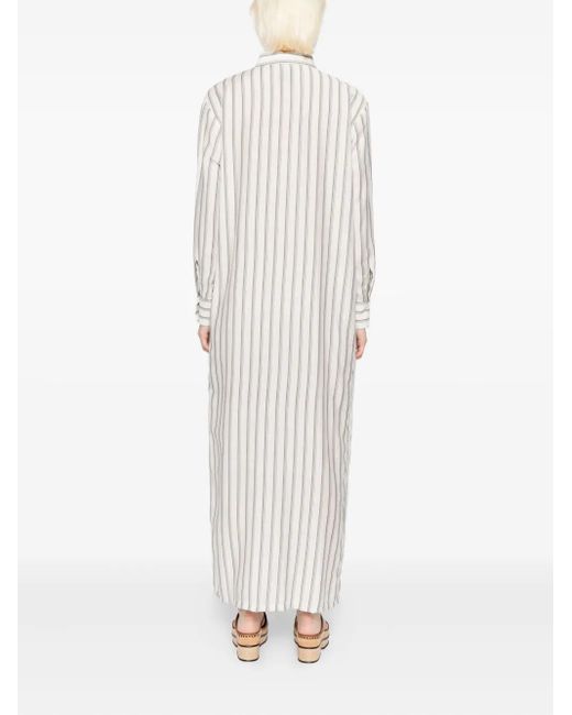 Robe Hannah À Rayures Bambah en coloris White