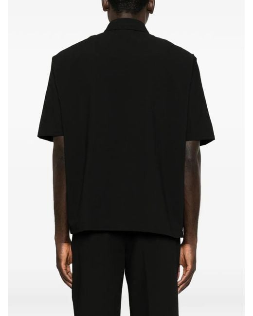 Emporio Armani Black Short-Sleeve Shirt for men