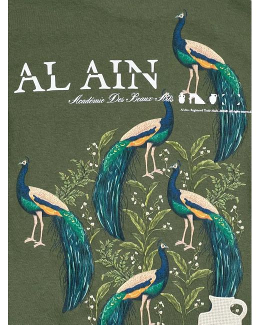 Al Ain Green Graphic-Print T-Shirt