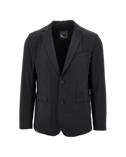 Herno Black Single-Breasted Blazer for men