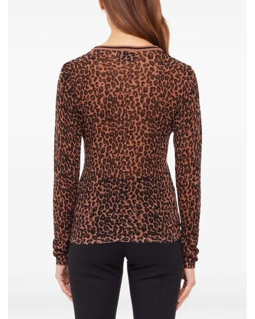 The Upside Brown Ludlow Leopard-Print Top