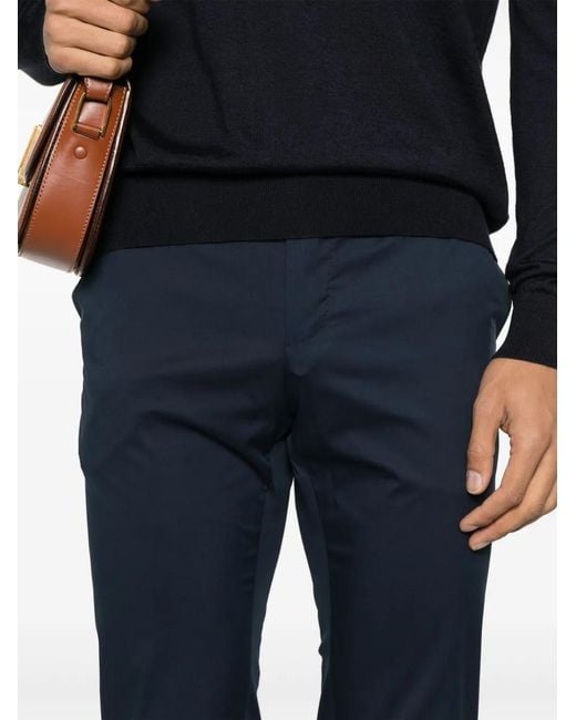 PT Torino Blue Tapered Trousers for men