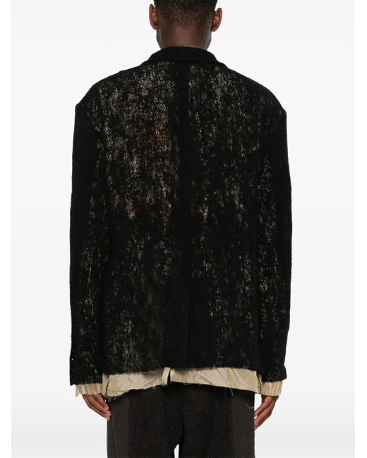 CHIAHUNG SU Blazer Met Patchwork in het Black voor heren