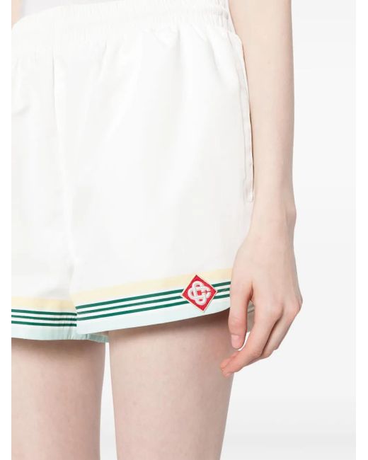 Casablanca Trainingsshorts Met Monogram in het White