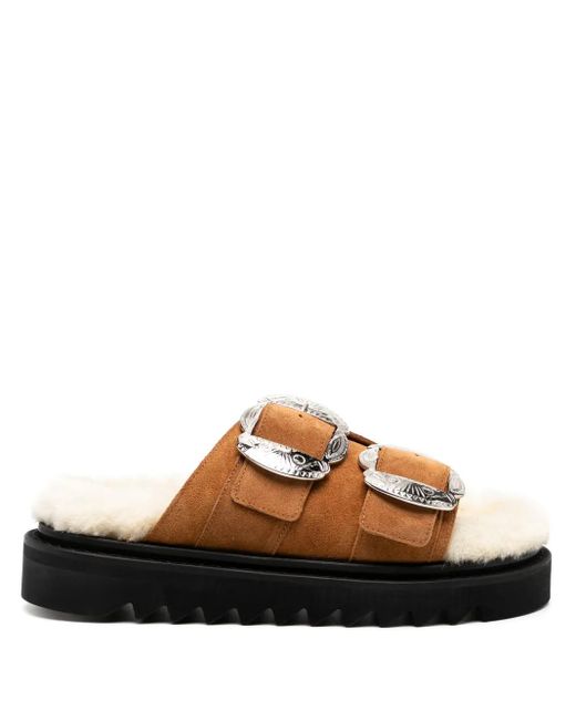 Toga バックル サンダル Brown