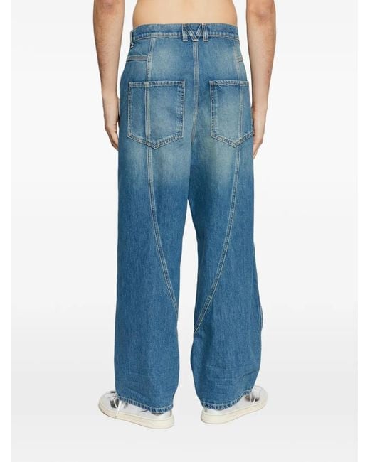 Moschino Blue Pocket Jeans for men