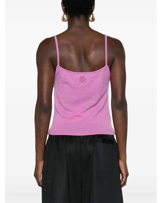 Teddy Cashmere Pink Rapallo Cashmere Tank Top
