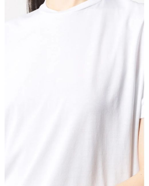 Wardrobe NYC White Round Neck Cotton T-Shirt