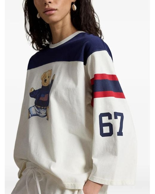 Polo Ralph Lauren Blue Polo Bear Long-Sleeve T-Shirt