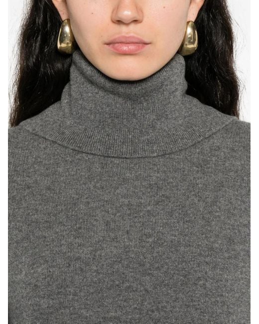 Top A Collo Alto di Jil Sander in Gray