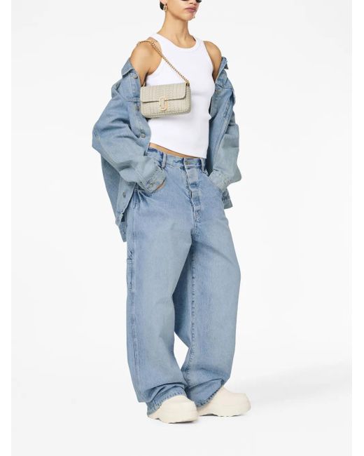 Marc Jacobs Natural The Monogram Mini J Marc Shoulder Bag