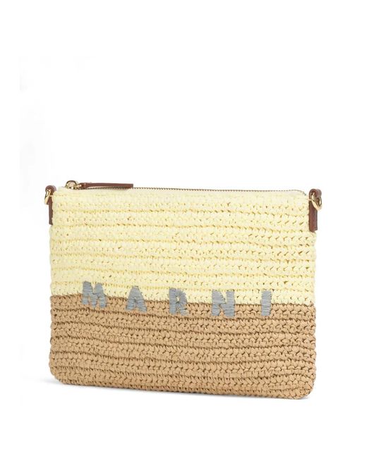 Marni Natural Paper Raffia Seaside Pouch