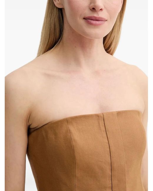 A.L.C. Blue Strapless Darted Top