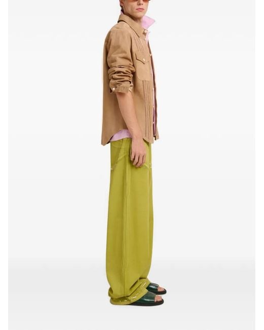 Marni Green Trousers for men
