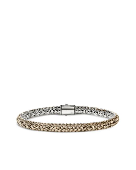 John Hardy White 14K And Sterling Icon Bracelet