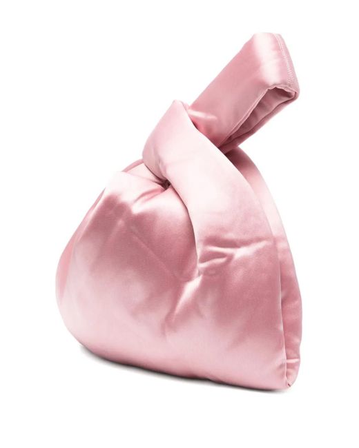 Nanushka Pink Jen Satin Tote Bag