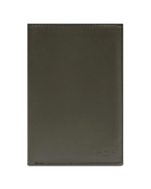 Lancel Green Leon Smooth Leather Wallet for men