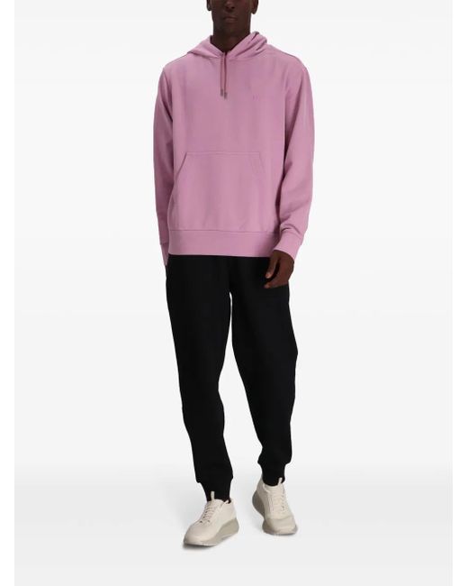 Boss Pink Logo-Print Hoodie for men