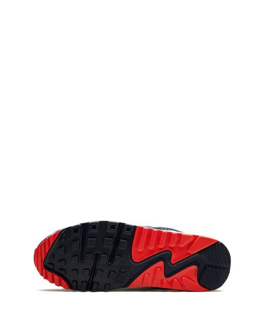 Nike Blue Air Max 90 /Crimson" Sneakers