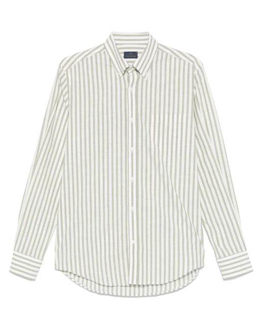 Paul & Shark White Candy-Stripes Shirt for men