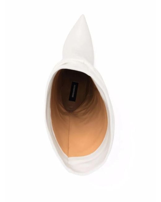 Botas Blair fruncidas DSquared² de color White
