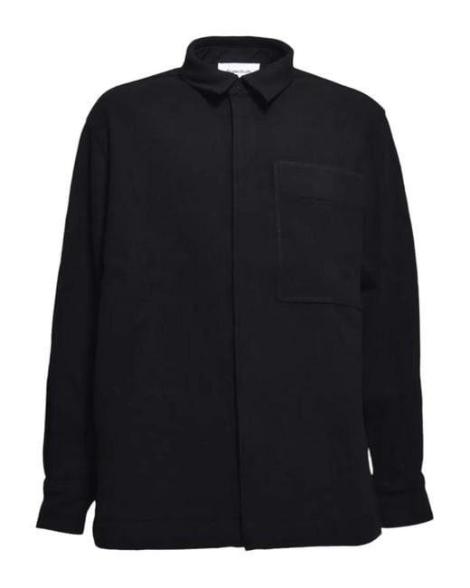 Etudes Studio Blue Long Sleeve Shirt Jacket for men
