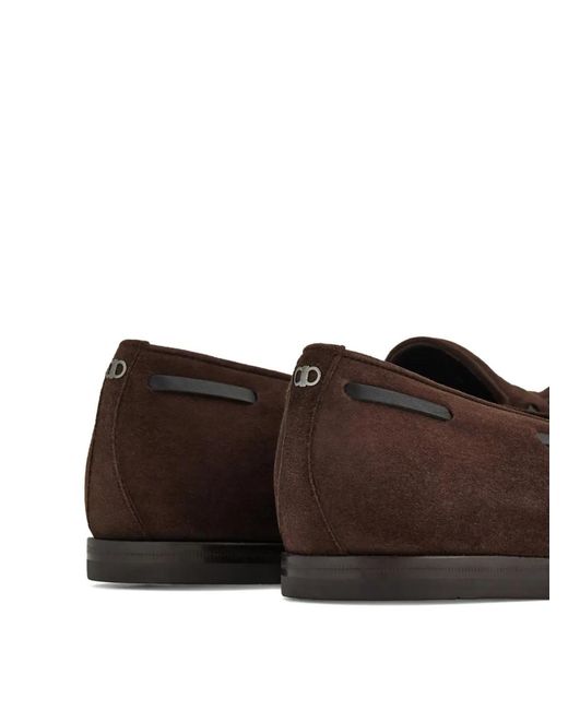 Ferragamo Brown Tassel Loafers for men