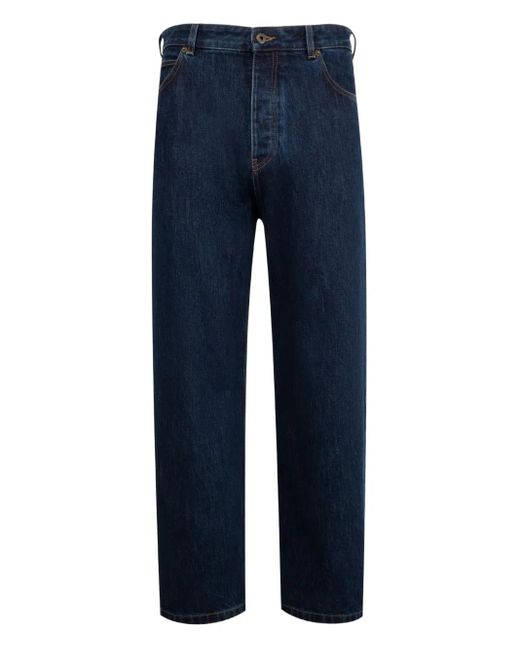 Loewe Blue Embossed-Logo Jeans for men