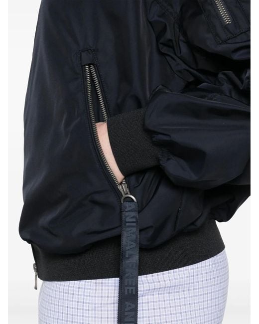 Save The Duck Blue Zip-Up Bomber Jacket